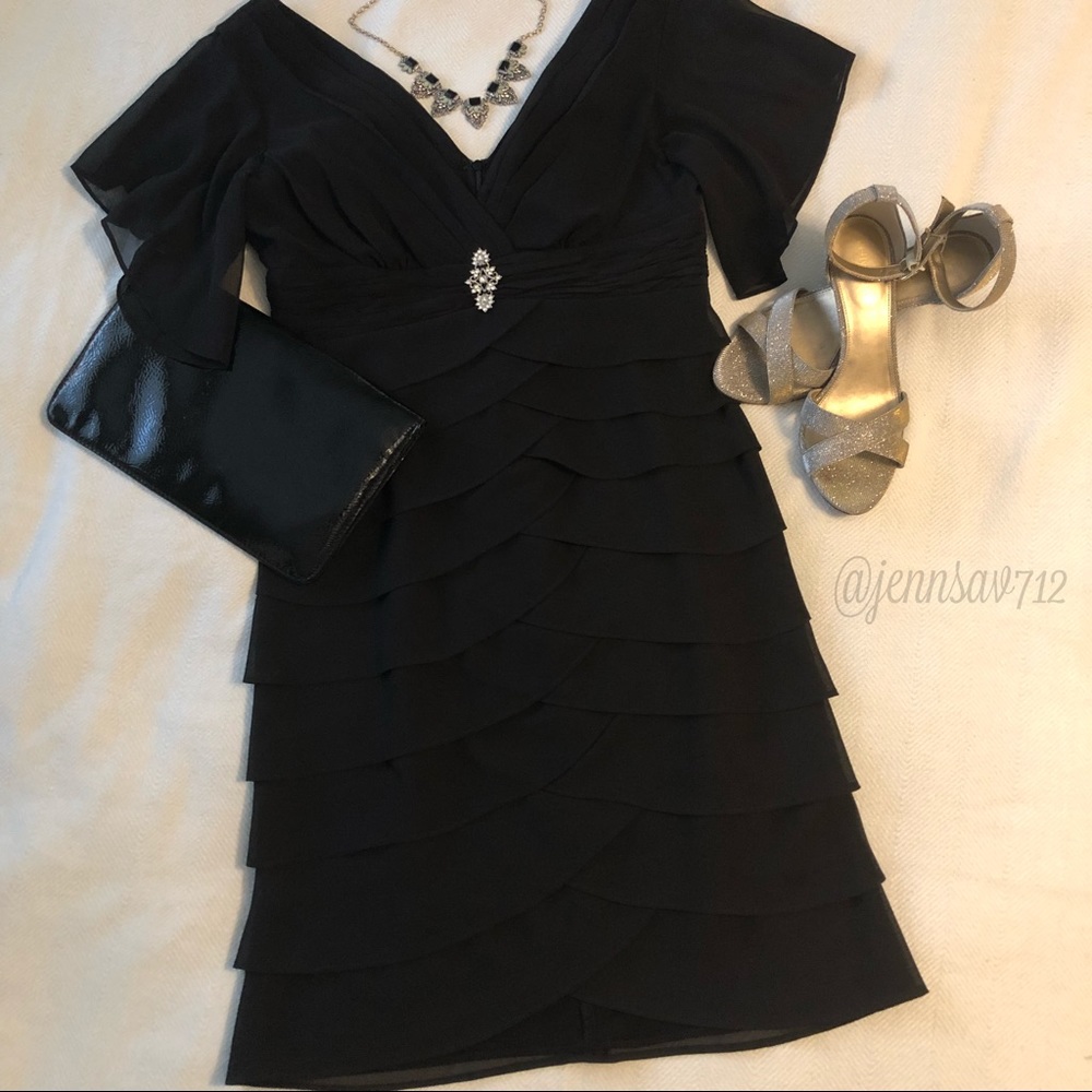 Scarlett Nite Flutter Sleeve Cocktail Dress
